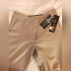 Black/Tan/Cream Women's Houndstooth Pants